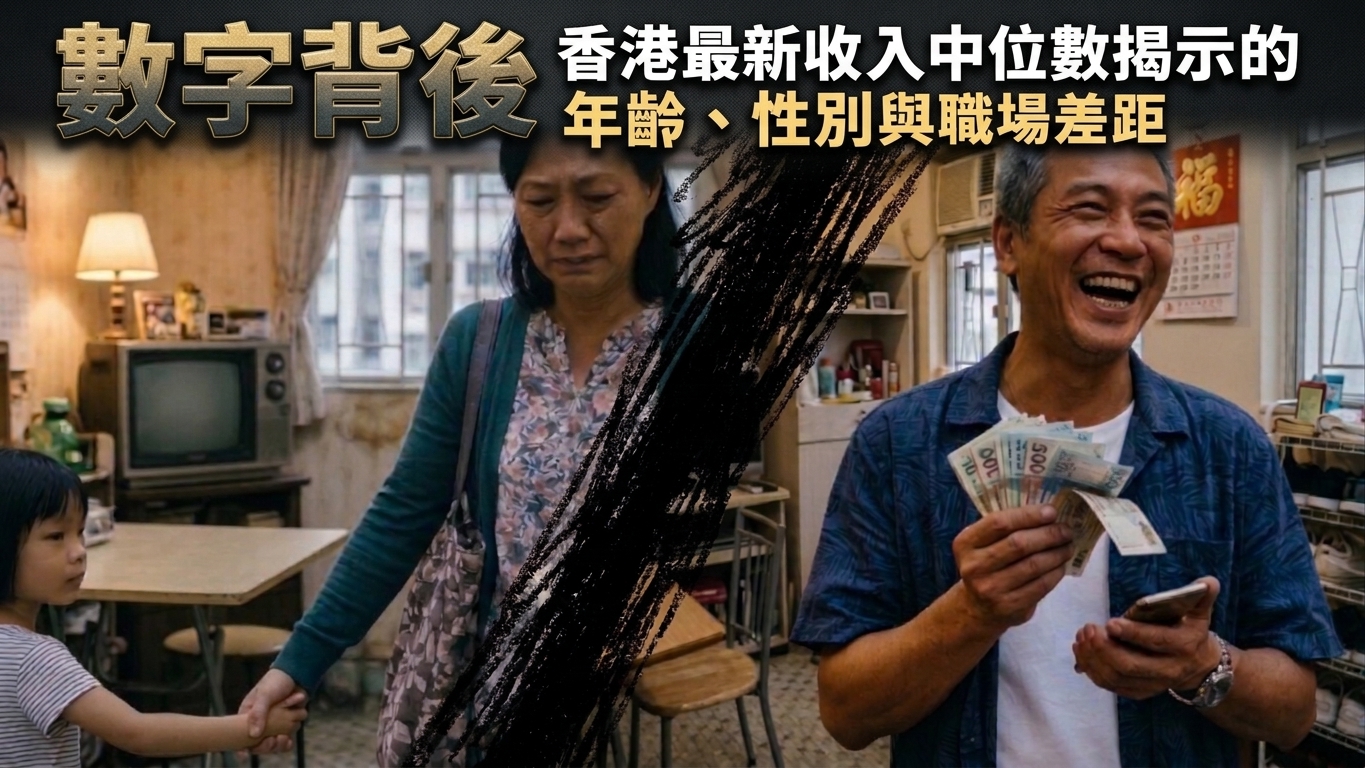 數字背後：香港最新收入中位數揭示的年齡、性別與職場差距